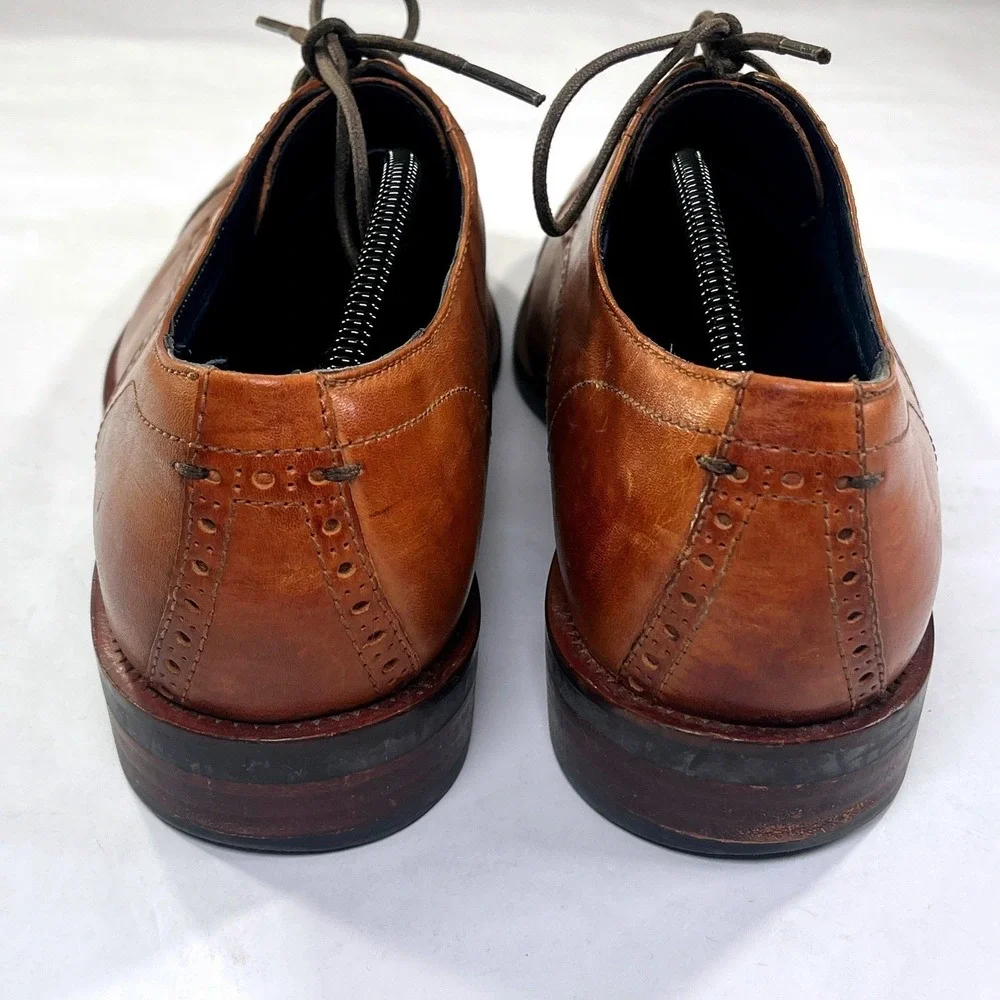 Cole Haan Grand OS Watson Dress Shoe Mens 12 Brown Leather Oxford Derby Business